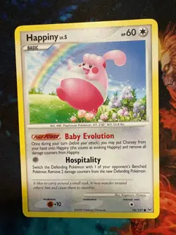 Happiny 76/127 Common English Pokemon Platinum LP - Image 1