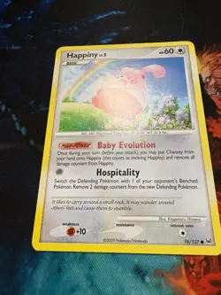 Happiny 76/127 Common English Pokemon Platinum LP - Image 2