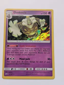 Pokemon TCG Dusknoir Burning Shadows 53/147 Holo Rare-NM - Image 1