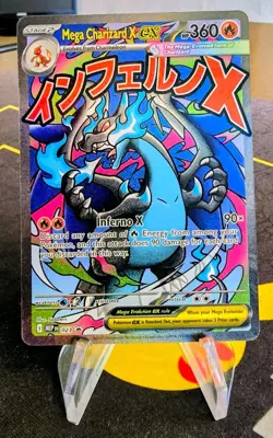 2025 POKEMON MEP EN-ME BLACK STAR PROMO #023 MEGA CHARIZARD X EX - Image 1