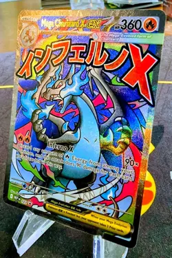 2025 POKEMON MEP EN-ME BLACK STAR PROMO #023 MEGA CHARIZARD X EX - Image 3
