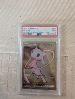 PSA 9 MEW EX 205/165 METAL 151 ULTRA PREMIUM COLLECTION POKEMON - Image 1
