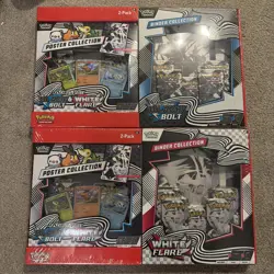 Sam’s Club Black Bolt & White Flare Binder + Poster Bundle Set Of 2 Sealed - Image 1