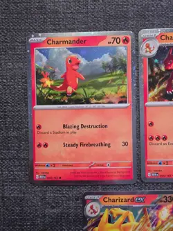 Charizard ex Super Premium Collection Pokemon TCG Promo Set 161 004 005 - Image 2