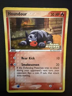 Houndour EX Team Rocket Returns #59/109 Reverse Holo 2004 Stamped Pokemon - Image 1