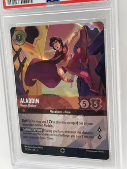 Aladdin - Heroic Outlaw Enchanted 211 PSA 8 NM-MT Disney Lorcana The First Chap - Image 4