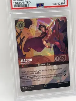 Aladdin - Heroic Outlaw Enchanted 211 PSA 8 NM-MT Disney Lorcana The First Chap - Image 5