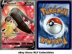 2022 Pokemon, Silver Tempest, #178/195 Mawile V, Full Art Ultra Rare - Image 1