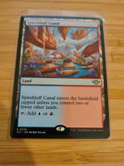 MTG Spirebluff Canal 0270 Outlaws of Thunder Junction M/NM Free UK P&P - Image 1