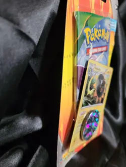 Pokemon Roaring Skies Checklane Booster Pack w/ Heliodisk Promo + Fennekin Coin - Image 2