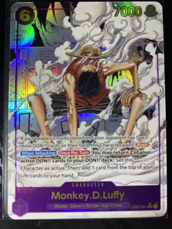 One Piece English EB02-061 Manga Alternate Art Monkey D. Luffy 25th Anniversary - Image 1