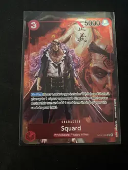 Squard - OP02-009 - Box Topper - Red - Paramount War - One Piece TCG - Image 1