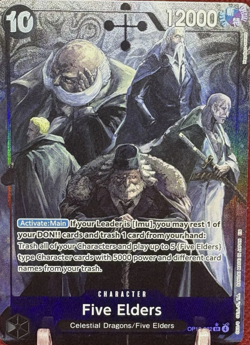 Five Elders Alt Art (OP13-082 SR) One Piece TCG (ENGLISH) Very Clean - Image 1