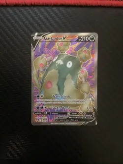 Garbodor V - 190/203 - Pokemon Evolving Skies Sword Shield Full Art Rare Card NM - Image 1