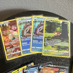 Pokemon Crown Zenith & Gallerian Gallery Card Lot w/ Lucario ETB & Snorlax Tin - Image 5