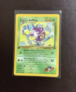 Original 1st Edition Koga’s Koffing Pokemon Card Gym Challenge Set NM - Image 2