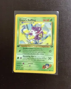 Original 1st Edition Koga’s Koffing Pokemon Card Gym Challenge Set NM - Image 3