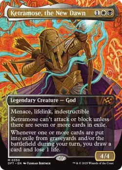 MTG - Ketramose, the New Dawn (Borderless) - Aetherdrift - Light Play - Normal - Image 1