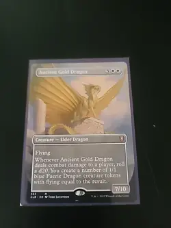 Ancient Gold Dragon (Borderless) Commander Legends: Battle for Baldur's Gate... - Image 1
