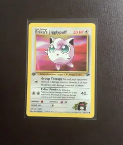 Original 1st Edition Erika’s Jigglypuff Pokemon Card Gym Challenge Set NM. - Image 3