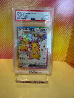 PSA 9 Mint Pikachu ex 219/191 Ultra Rare Surging Sparks SSP Pokemon Card 🔥🔥🔥 - Image 1