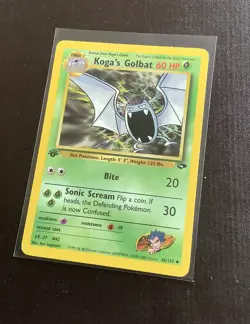 Original 1st Edition Koga’s Golbat Pokemon Card Gym Challenge Set NM - Image 1