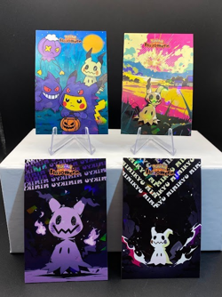 Mimikyu Set of 4 - Cracked Ice Holo - Halloween Card Database 2025 Pokemon Peru - Image 1