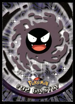 Pokemon Cards Gastly #92 Topps Trading Cards Series 2 LP *1 - Image 1