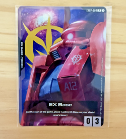 Gundam Card Game Ex Base Char's Zaku ENGLISH EXBP-004 SEALED - Image 1