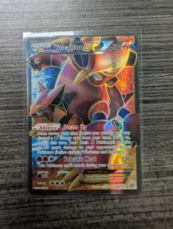 Pokemon TCG Volcanion-EX Steam Siege Holo Full Art Ultra Rare Card 107/114 - Image 1