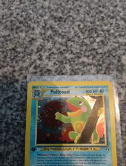 Pokemon TCG Politoed Neo Discovery Holo Card 8/75 1st Edition WOTC Vintage - Image 3