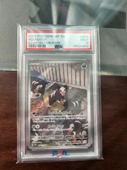 Pokemon TCG Houndour Obsidian Flames Holo Card 204/197 Illustration Rare PSA 9! - Image 1