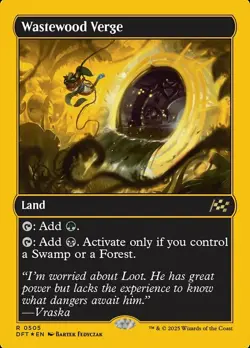 [1x] Wastewood Verge - First-Place Foil Near Mint, English Aetherdrift MTG Magic - Image 1