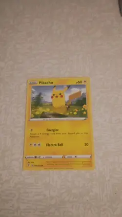 2021 Basic Pokemon Pikachu Energize Electro Ball HP60 Card 049/203 - Image 1