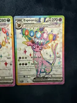 Pokemon Prismatic Evolutions Umbreon & Espeon Figure Collection Promo Cards - Image 5