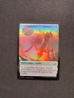 LANDER (0007) DOUBLED-SIDED TOKEN FOIL - Magic: The Gathering - NM/M - Image 1