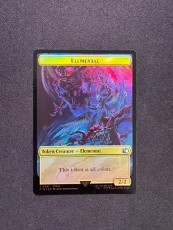ELEMENTAL (T0021) // HERO DOUBLE-SIDED TOKEN FOIL - Magic: The Gathering - NM/M - Image 1