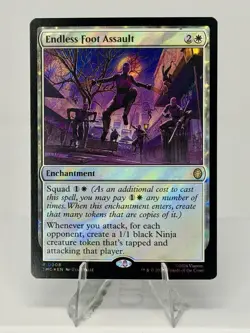ENDLESS FOOT ASSAULT SURGE FOIL - Rare - TMC TMNT Commander MTG #0008 - Image 1