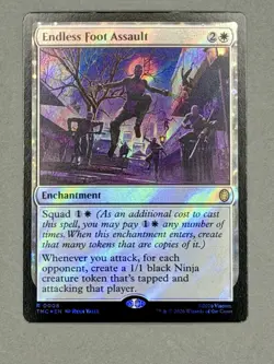 ENDLESS FOOT ASSAULT SURGE FOIL - Rare - TMC TMNT Commander MTG #0008 - Image 3