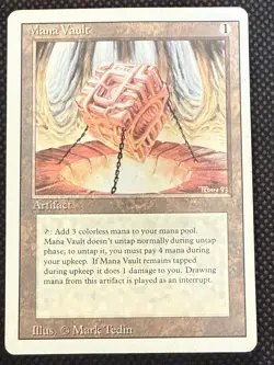 Mana Vault Revised 3rd Edition Magic the Gathering Rare Magic Artifact MtG - Image 1