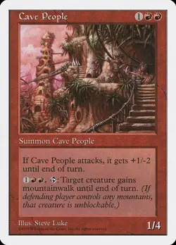 MTG Cave People ** Fifth Edition ** English (NM) - Image 1