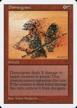 MTG Disintegrate ** Fifth Edition ** English (NM) - Image 1
