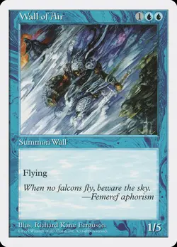 MTG Wall of Air ** Fifth Edition ** English (NM) - Image 1