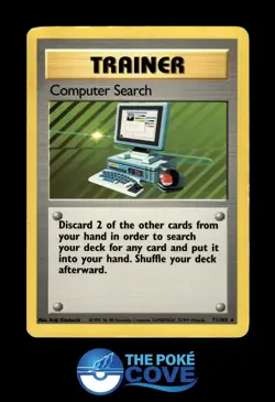 Computer Search 71/102 | Base Set Unlimited | Pokemon Rare | HP - Image 1