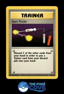 Item Finder 74/102 | Base Set Unlimited | Pokemon Rare | NM - Image 1