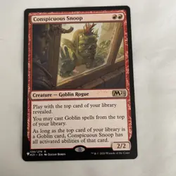 MTG - Conspicuous Snoop - Core Set 2021- Regular Rare #139 NM 1x - Image 1