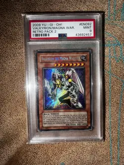 Yugioh Valkyrion the Magna Warrior RP02 - EN092 Original Print Secret Rare PSA 9 - Image 1
