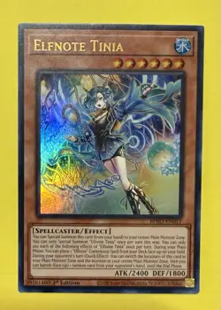 YuGiOh ~ Elfnote Tinia BPRO-EN011 ~ Burst Protocol ~ Ultra Rare 1st Edition - Image 1