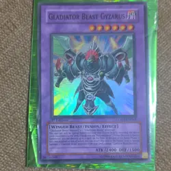Yu-Gi-Oh! Gladiator Beast Gyzarus Fusion 1st Edition LODT-EN044 ATK/2400 DEF/15… - Image 2