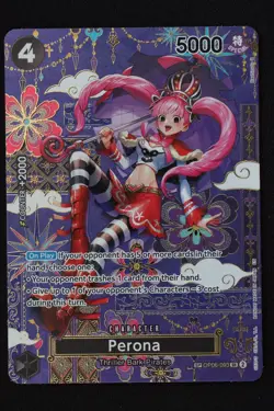 One Piece- Perona - OP06-093 (SP) OP06-093 The Azure Sea's Seven Foil NM - Image 1